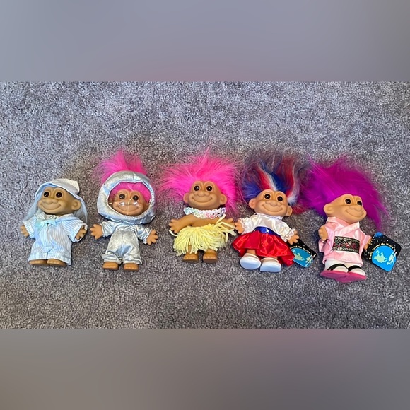 Trolls Other - Bundle of 5 vintage Troll Dolls by Russ